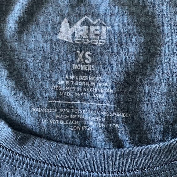 REI Co-op Lightweight Base Layer Long-Sleeve Teal Crew Top - Women's Size xs NEW - Picture 2 of 8